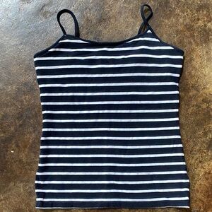 GAP Navy and White Striped Camisole